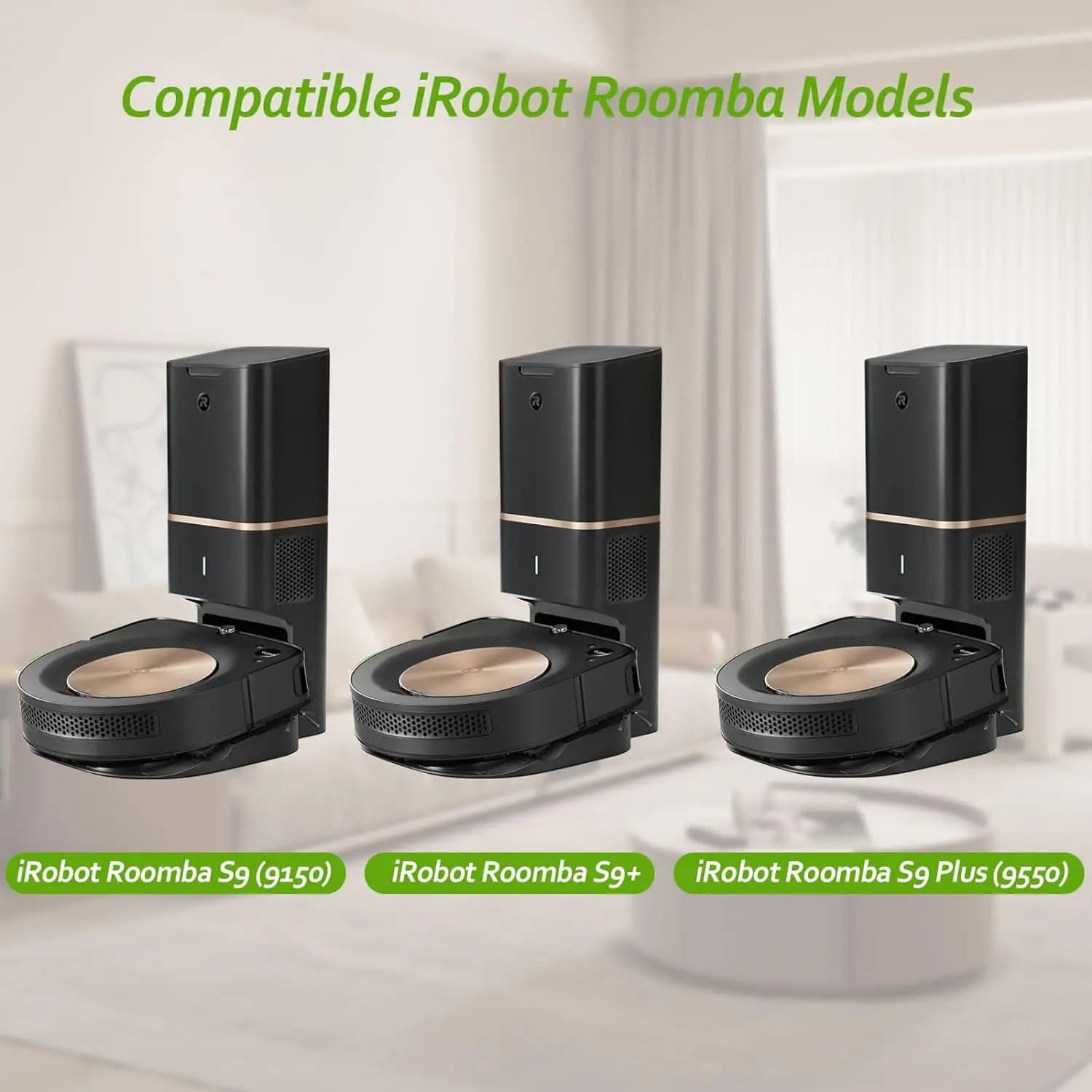 Brosse à rouleau en caoutchouc pour aspirateur iRobot Roomba S9 (9150) S9 + S9 Plus (9550) série S, 