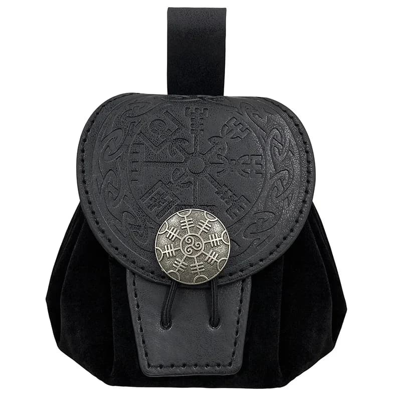 Steampunk – sacs banane de Style Punk médiéval pour hommes, porte-monnaie en cuir Pu, ceinture suspe