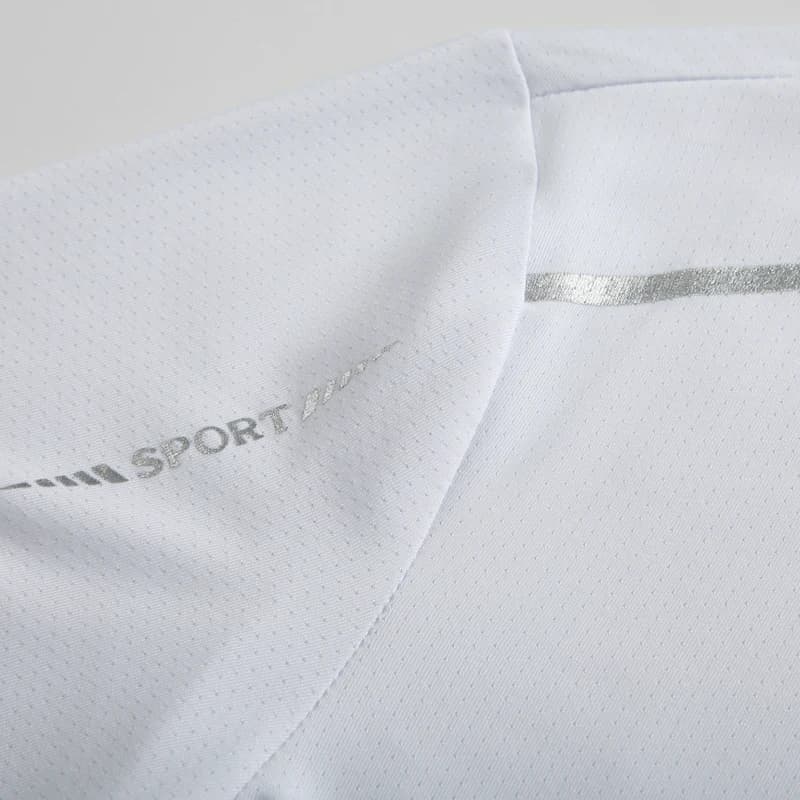 T-shirt de course réfléchissant à manches courtes en soie glacée, séchage rapide, été, mince et resp