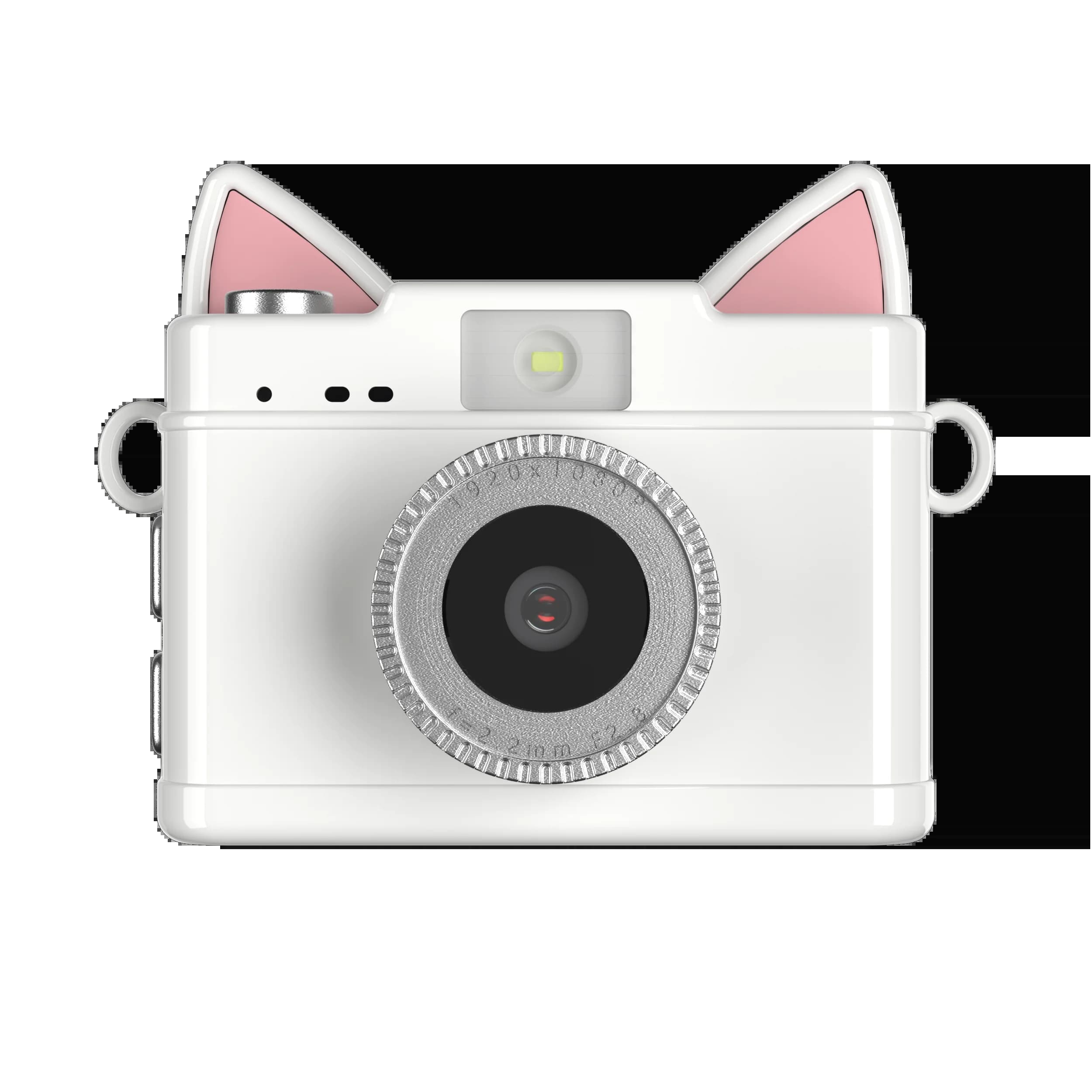 Mini caméra numérique mignonne avec oreilles de chat - Caméra portable à clipser sur clé, caméscope 