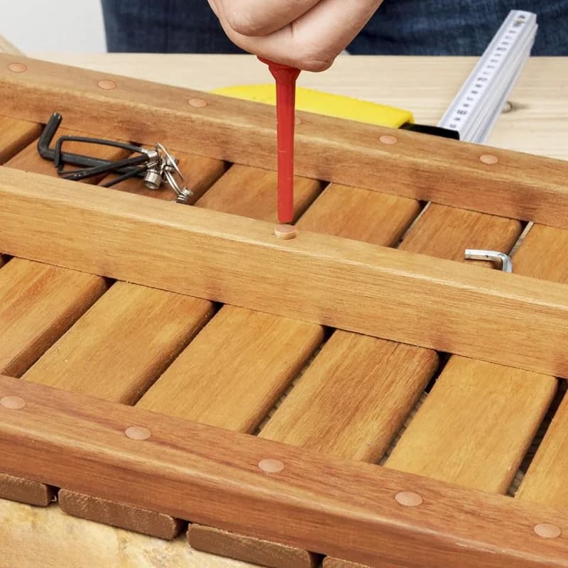 Bouchons de trou de vis en liège à tête plate, 100 pièces, Grain de bois hollandais, travail du bois