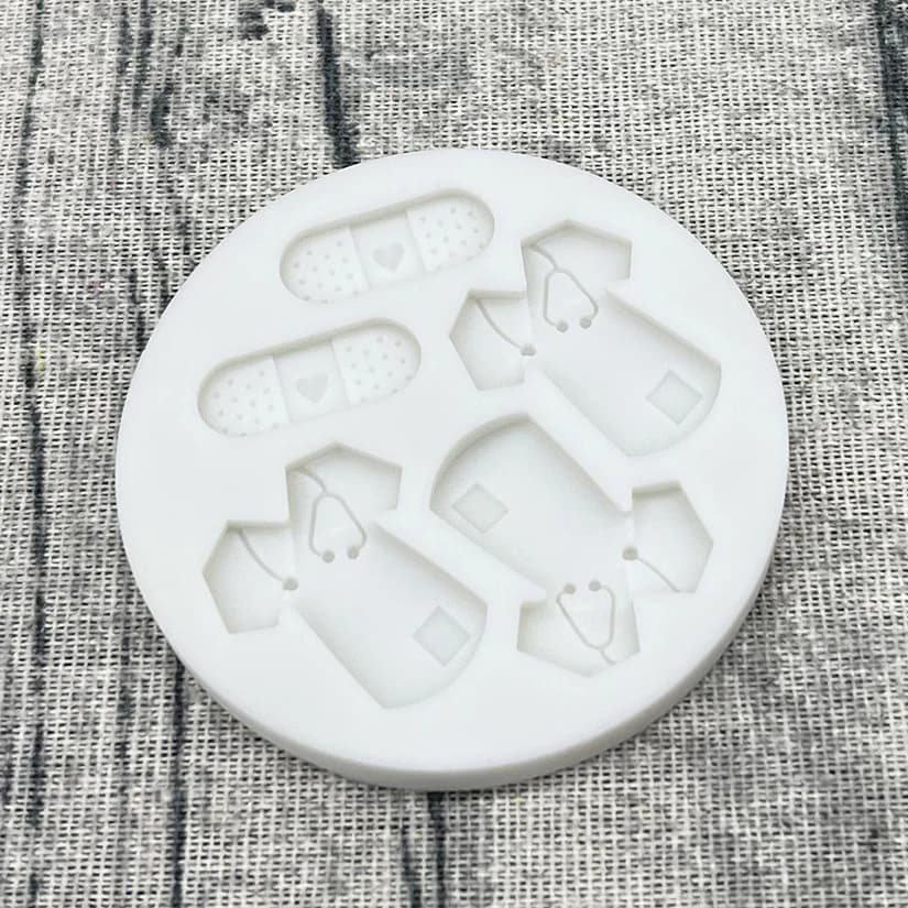 Moule en silicone pour uniforme de docteur, outils de pâtisserie, moule à cupcakes, outils de décora