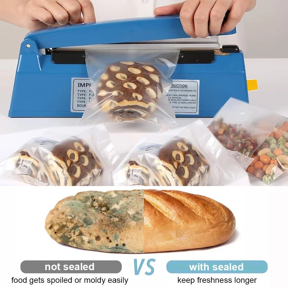 Machine de scellage thermoscelleuse électrique presse à main sous vide alimentaire sac en plastique 