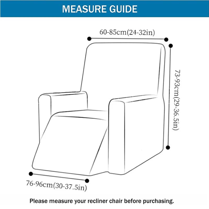 Nouvelle housse de protection antidérapante pour fauteuil inclinable et canapé, protège-meubles pour