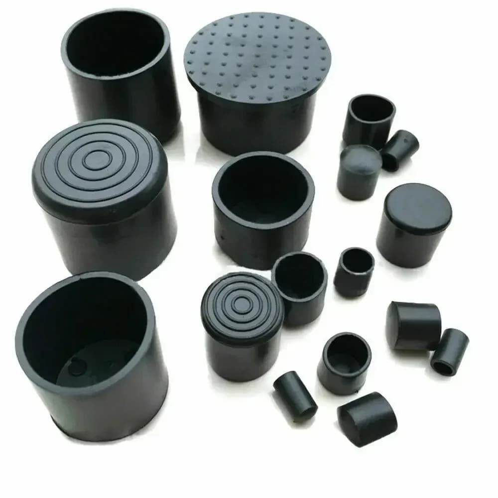 12 pièces 12mm-63mm forme ronde PVC caoutchouc couvre meubles pied Table chaise jambe embout couvert