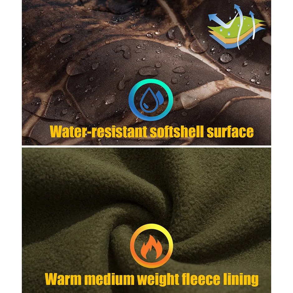 Veste tactique de Camouflage à coque souple silencieuse pour hommes, imperméable, polaire chaude, ve