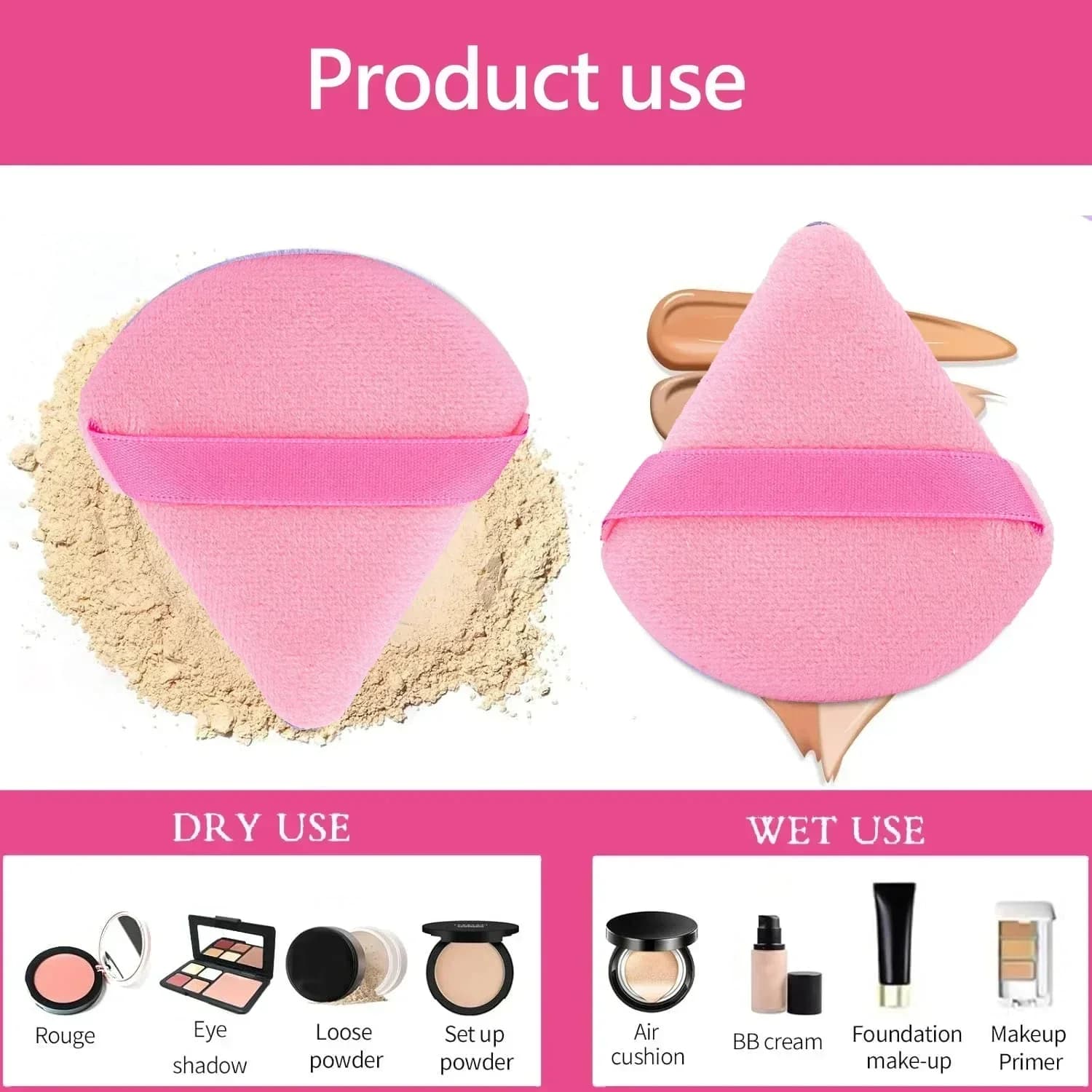 Ensemble de pinceaux de maquillage professionnels, avec accessoires pour la peau combinée, avec des 