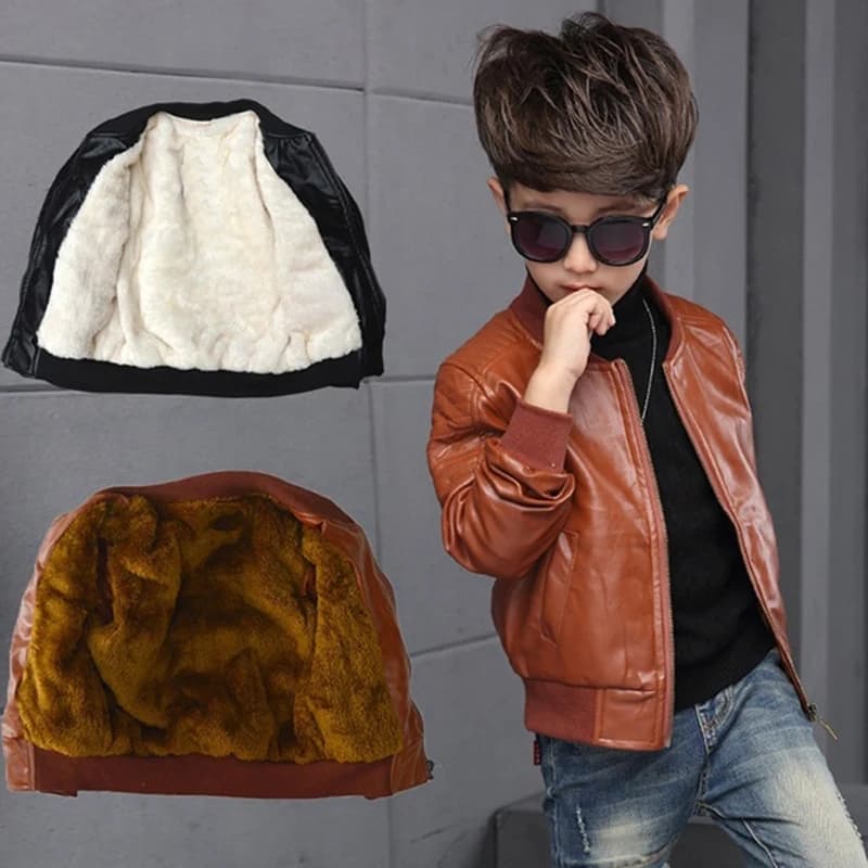 Manteaux pour garçons automne hiver mode coréenne enfants Plus velours réchauffement coton veste en 