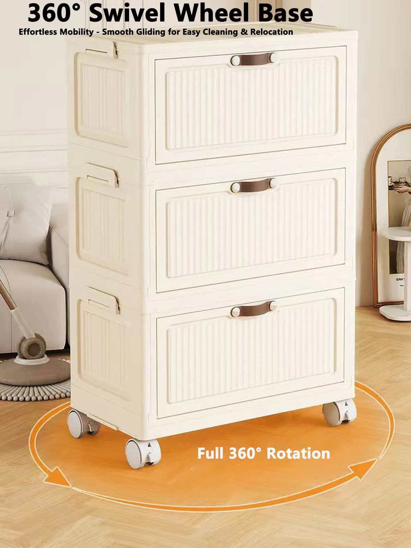 Étagère de rangement pliable multi-niveaux avec couvercle rabattable, organisateur de collations pou