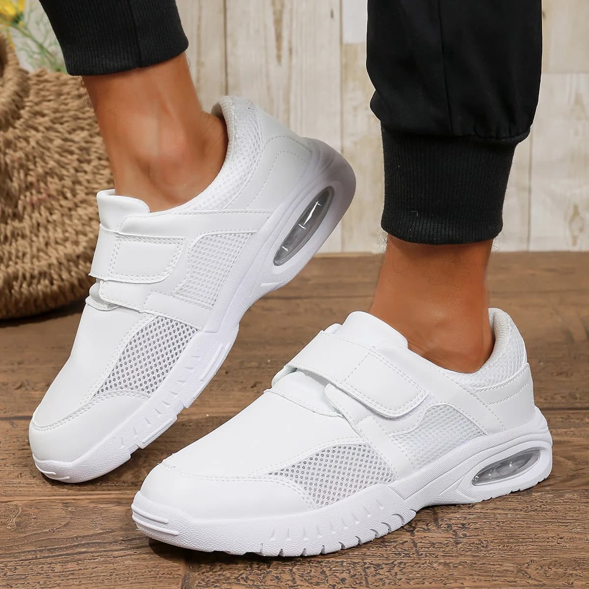 Chaussures d'allaitement blanches pures pour médecins, infirmières, travail d'hôpital, baskets en cu