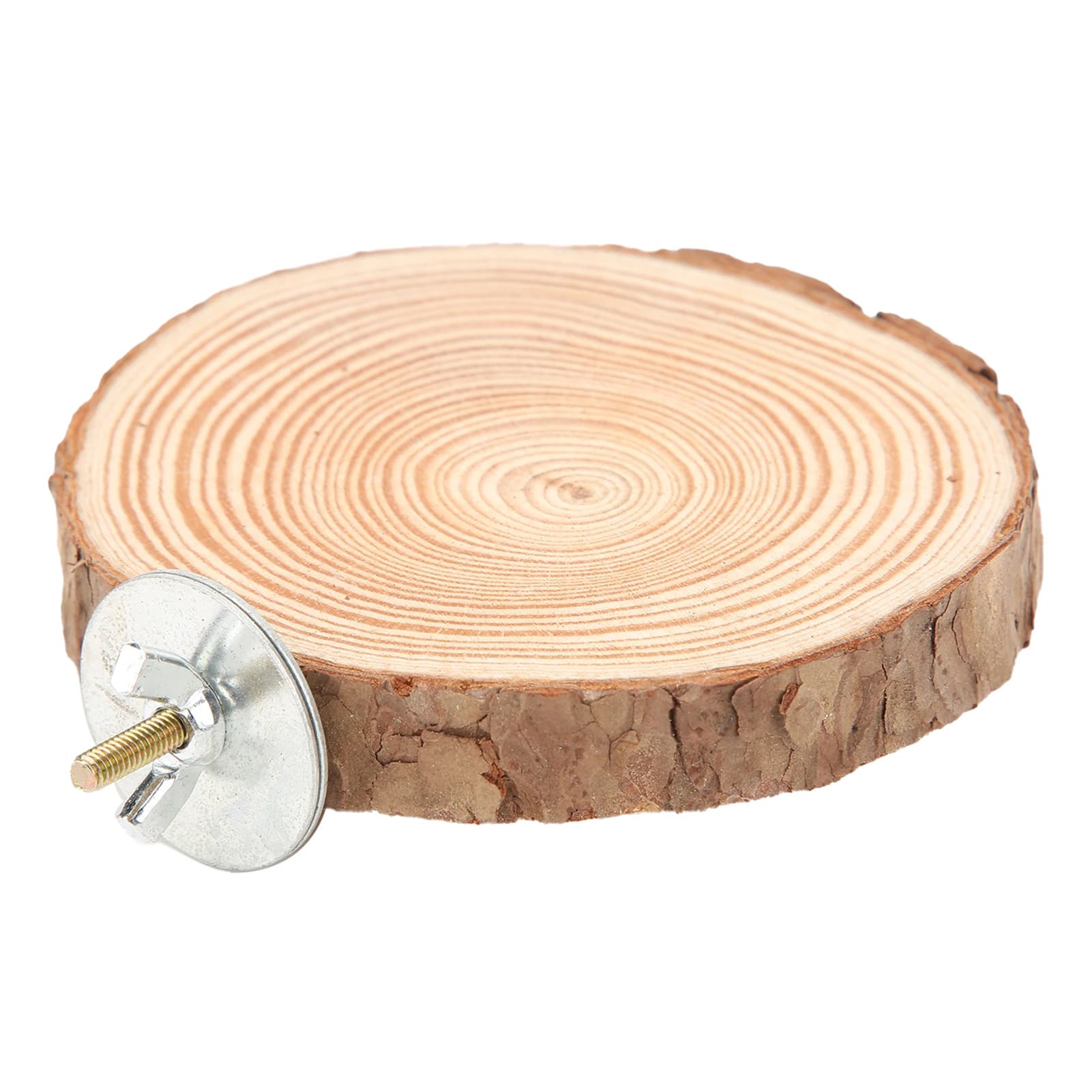 Perche ronde pour oiseaux, support en bois naturel pour Cage, perroquets, perche ronde sur pied pour