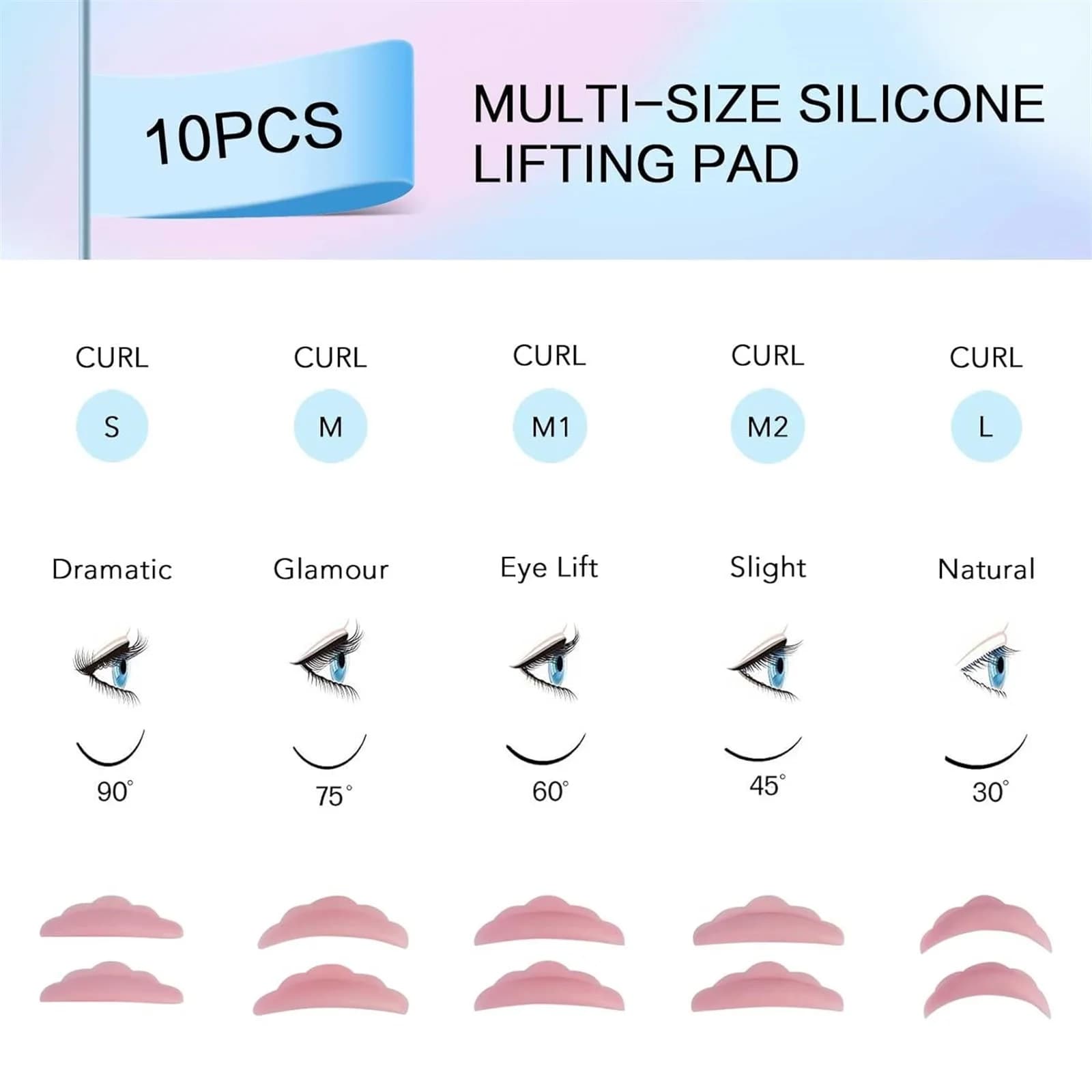 PERMANIA 15 pièces Kit de levage de cils levage rapide de cils 5 Minutes avec colle forte Sachet jet