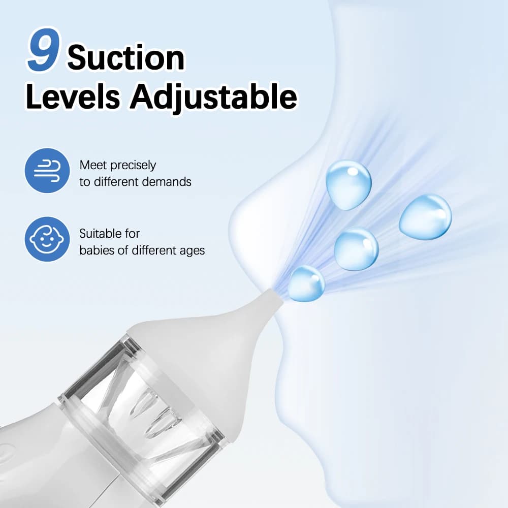 Aspirateur Nasal électrique pour bébé, ventouse de nez pour bébé et tout-petit, nettoyeur de nez Rec