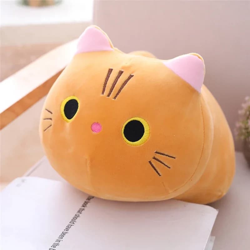 Oreiller en peluche chat doux de 20cm, coussin de canapé, jouet en peluche Kawaii, poupée animale de