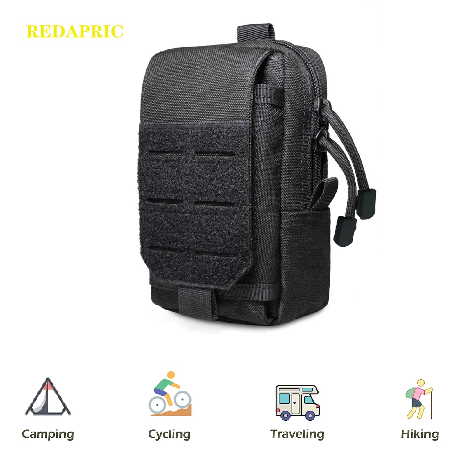 Pochette tactique Molle pour hommes, sac de taille d'extérieur, sac à outils EDC, organisateur de ga