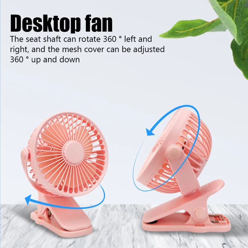 Mini ventilateur portatif à pince à main USB ventilateur électrique de bureau silencieux de haute qu