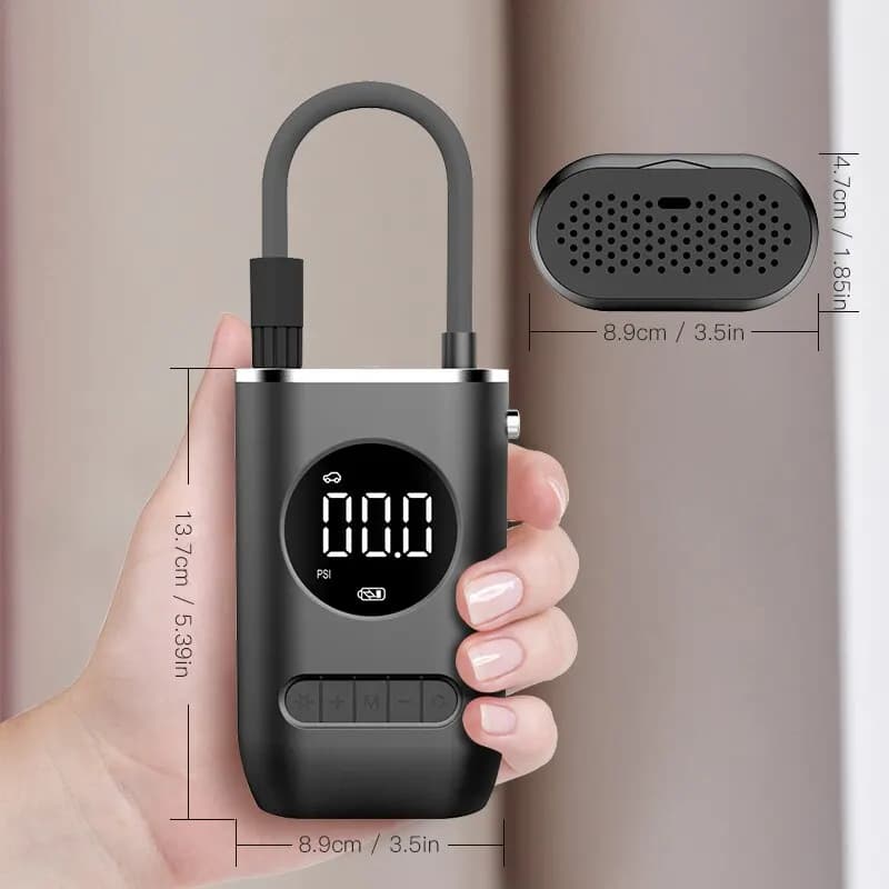 1 ensemble pompe à Air de voiture Portable Mini pompe à pneu électrique automotrice Portable sans fi