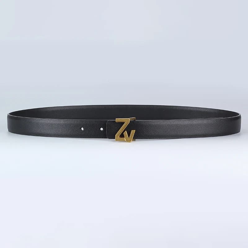 Ceinture de marque en cuir réversible de luxe, largeur 25mm, Design pour femmes et filles, ceinture 