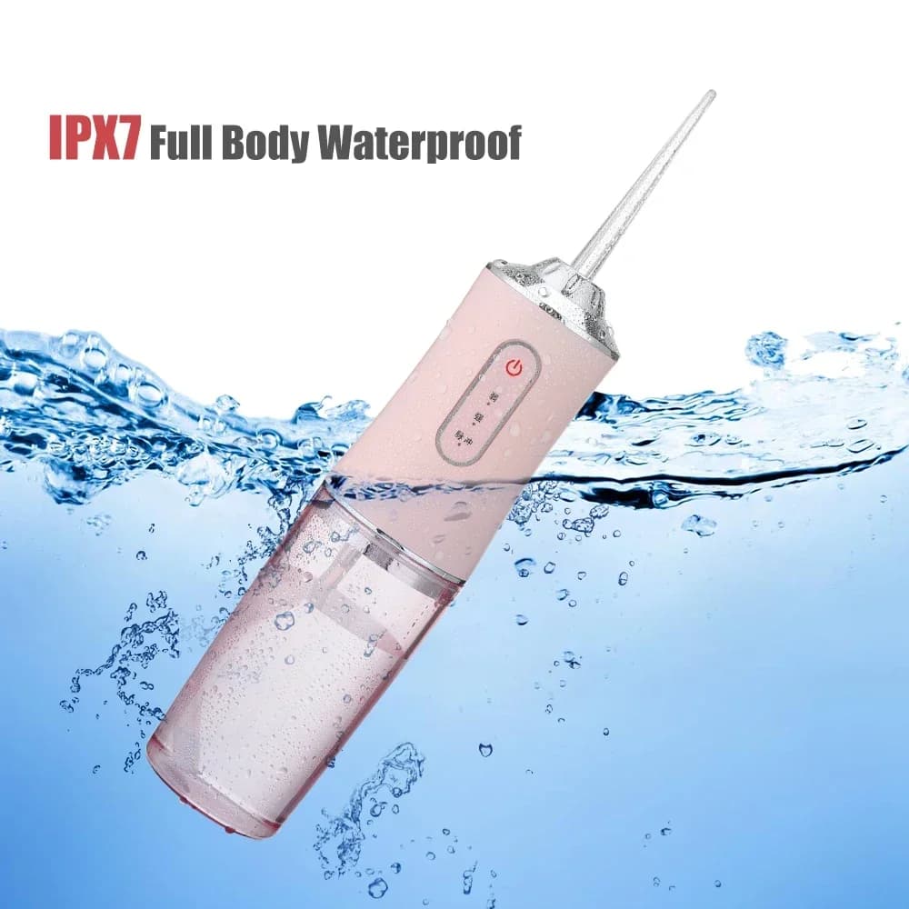 Irrigateur dentaire Portable, Jet dentaire, Rechargeable par USB, cure-dents, 4 embouts, machine à l