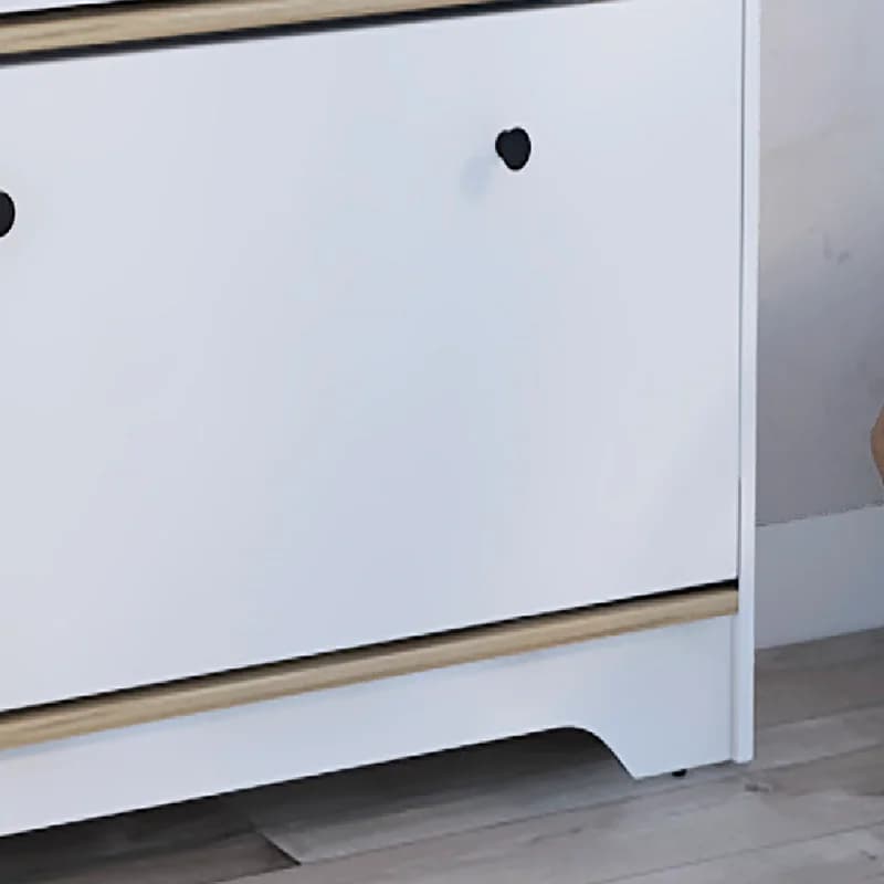 Calgary Shoe T1, dessus supérieur supérieur, une étagère ouverte, deux étagères extensibles-chêne cl
