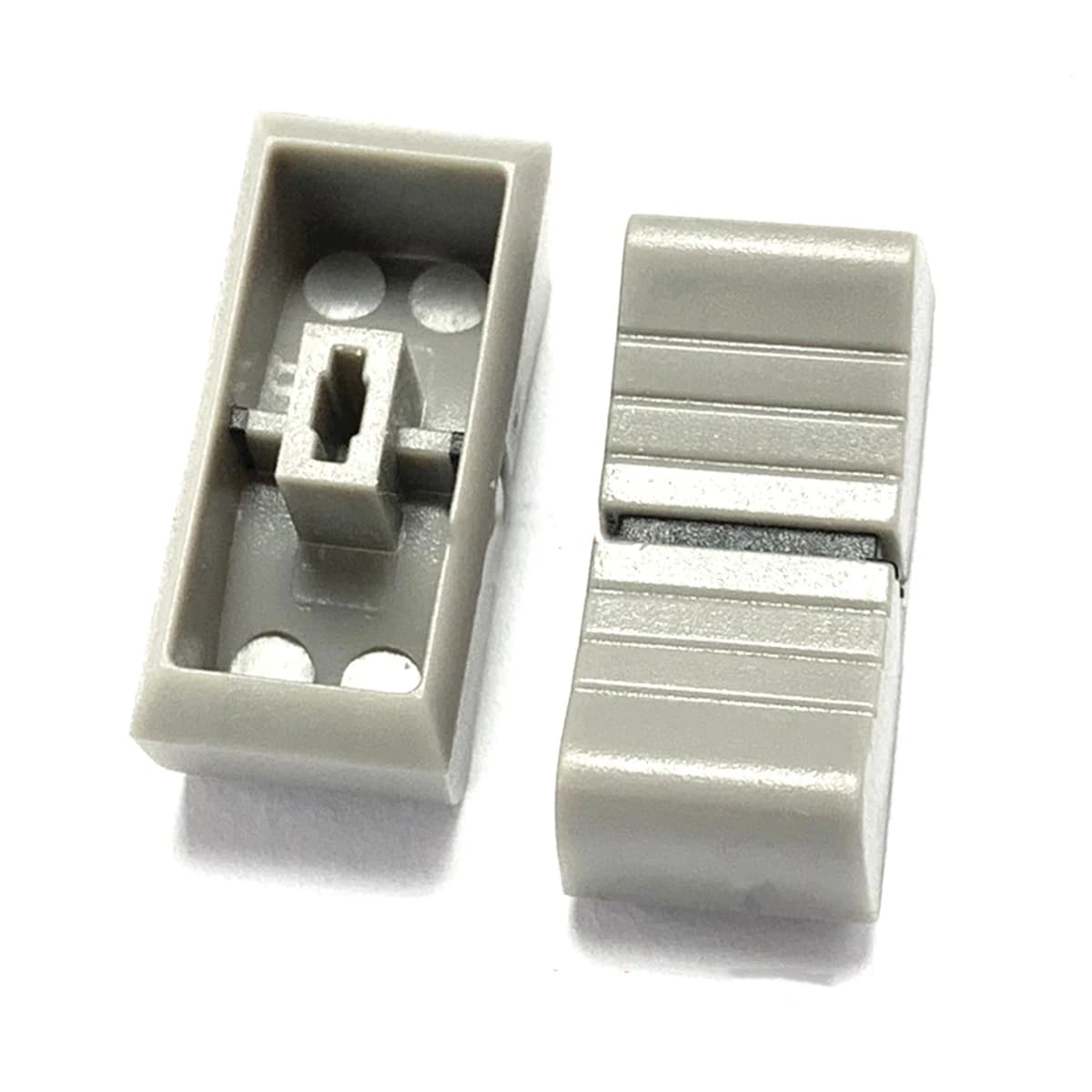 Lèvent de Fader de Remplacement pour Potentiomètre, Bouton Gris, Marque Noire, Console de Centre Com