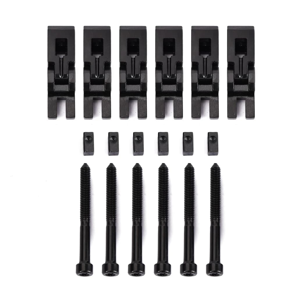 Selles à cordes JELocked en métal pour pont de trémolo Floyd-Rose, 6 pièces