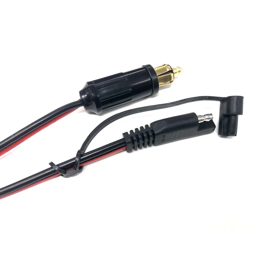 Prise Powerlet DIN Hella 14awg 90cm vers connecteur adaptateur SAE pour moto BMW avec connecteurs ad