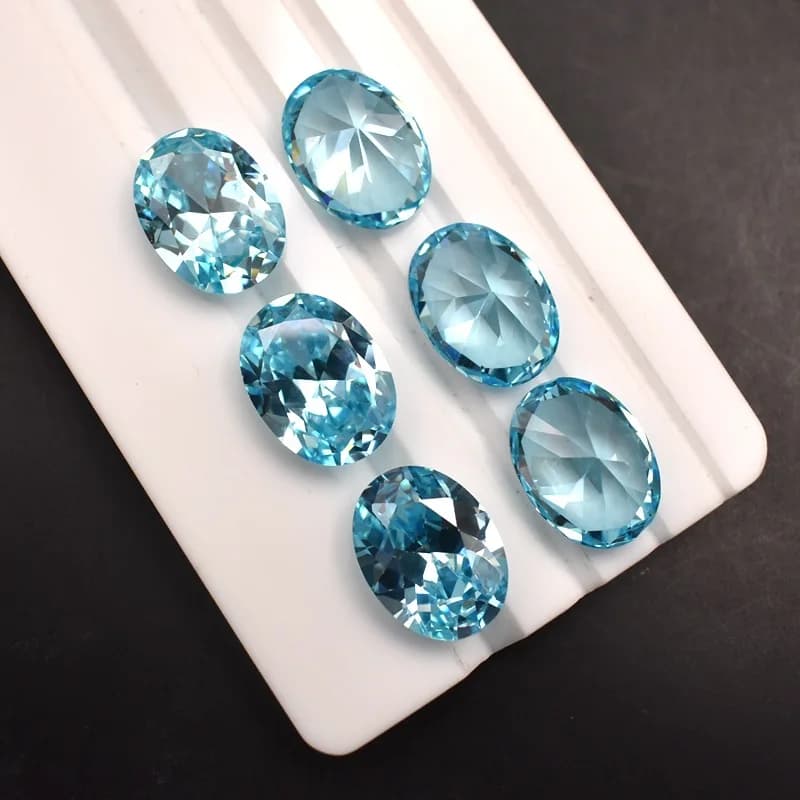 Aigue-marine légère minée naturelle non chauffée, 12,50 Cts, 12x16mm, coupe ovale AAAA +, gemme ampl