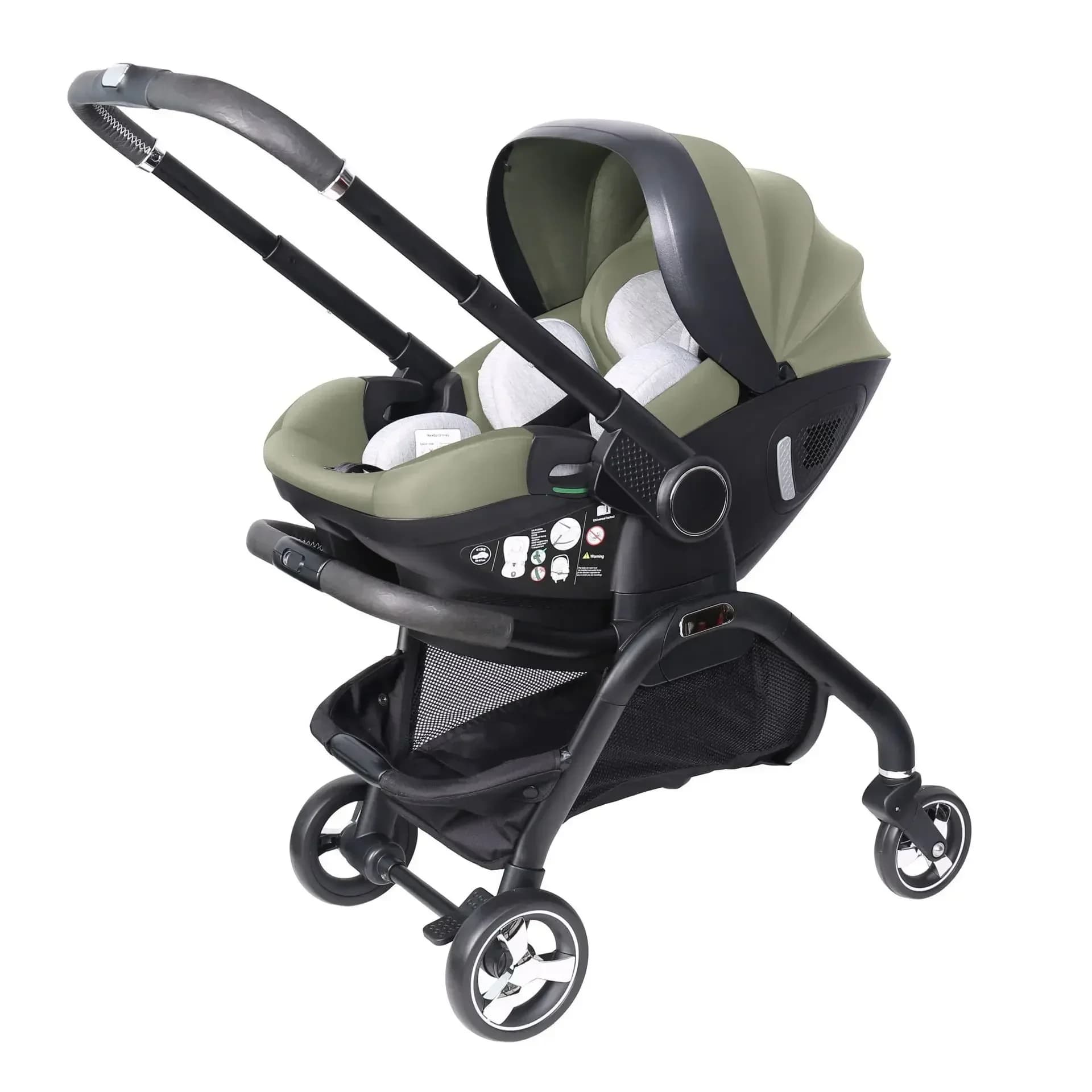Poussette 4 en 1 pour nouveau-né, siège auto multifonction, légère, à quatre roues, poussette bidire