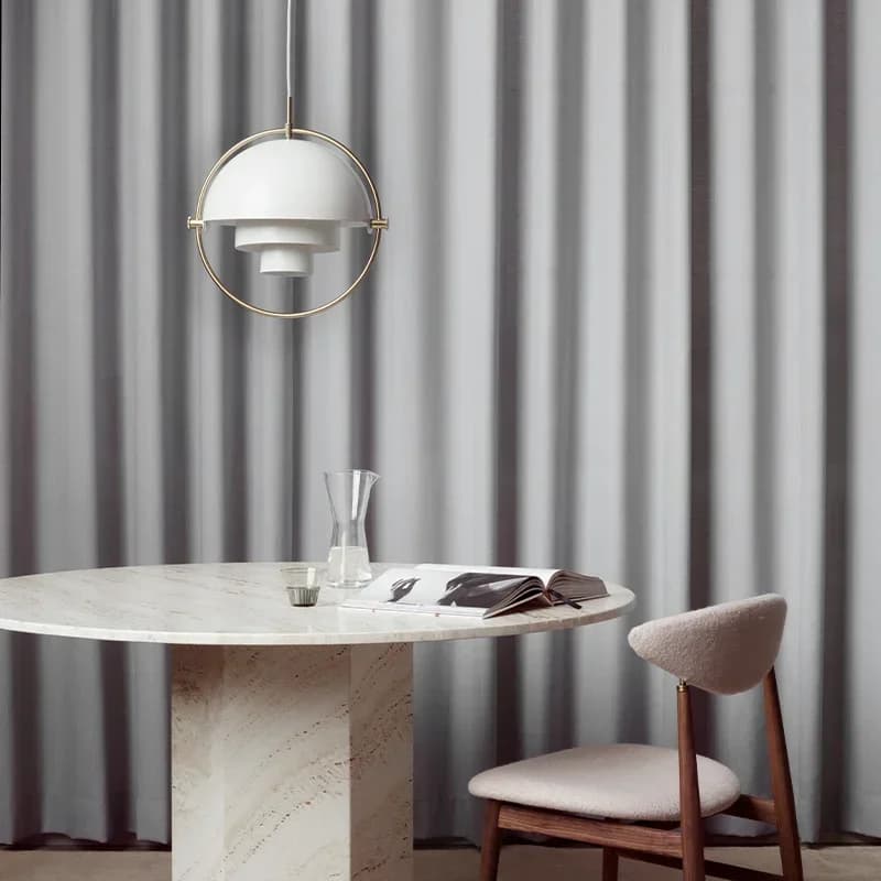 Lampe LED Suspendue en Fer Chromé localité, Luminaire Décoratif d'Nik, Idéal pour une Cuisine ou une