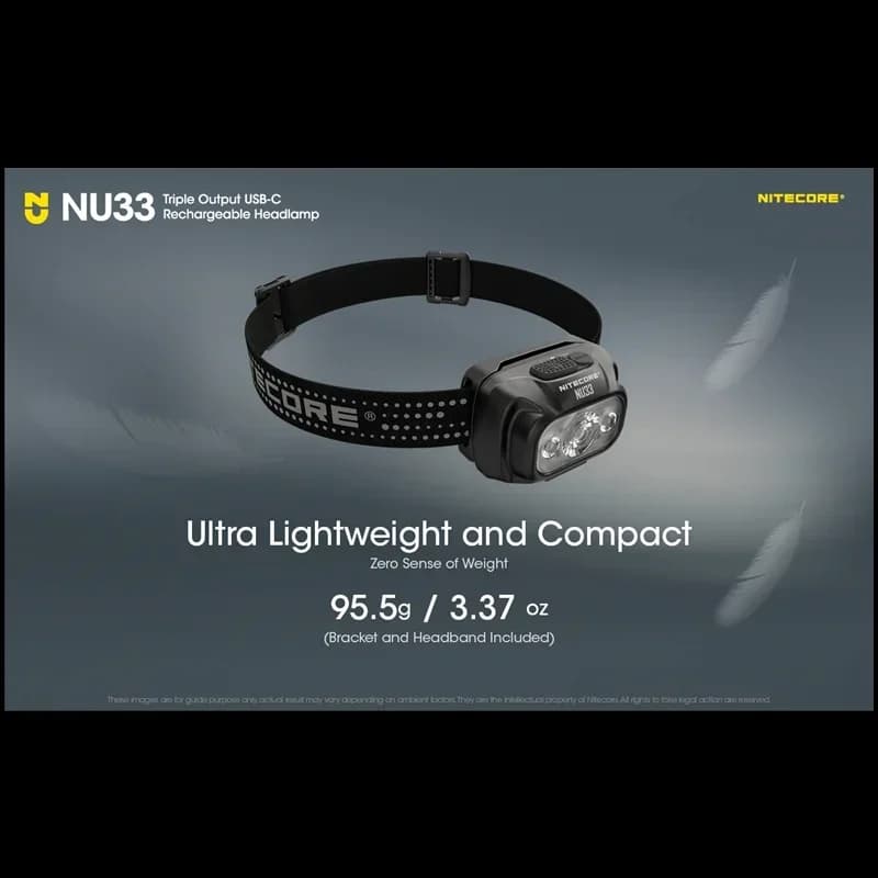 Nitecore NU33 intégré Eddie ion batterie en aluminium matériaux métalliques USB-C aste sauna lampe 7