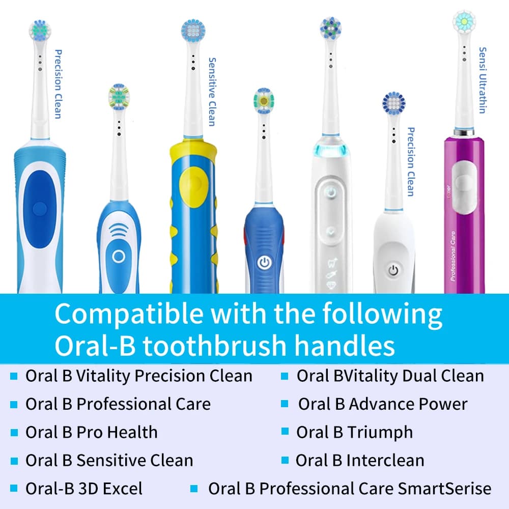 Tête de brosse buses pour Braun Oral B tête de brosse à dents de remplacement sensible propre Sensi 