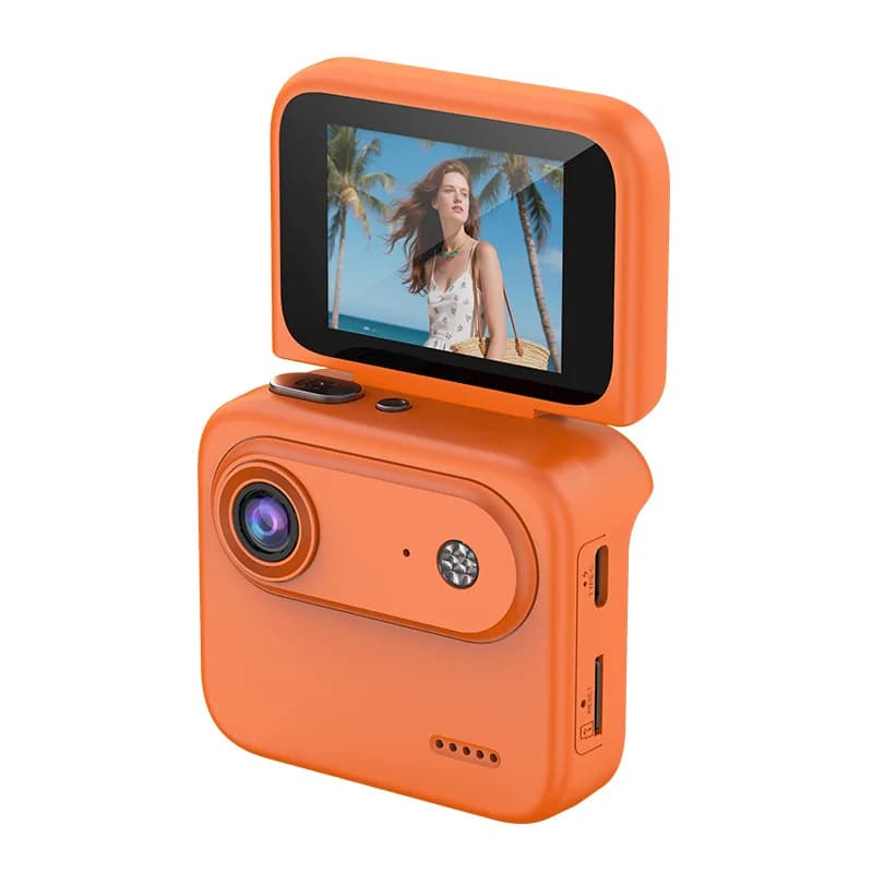 Caméra d'action Y360 avec écran rabattable, enregistrement Ultra HD 4K, stabilisation d'image prête 