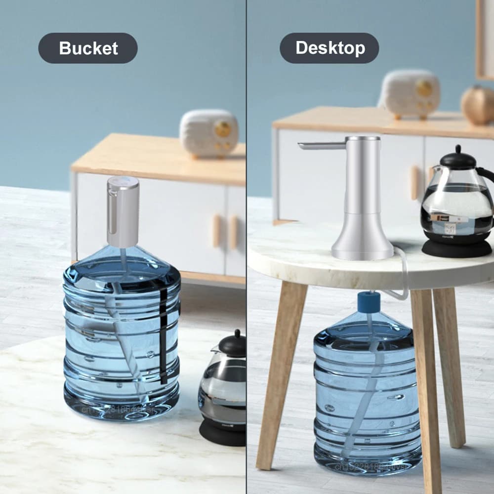 Pompe Électrique pour Bouteille d'Eau, Distributeur existent, Rechargeable, Pliable, Bureau, H3, 19 