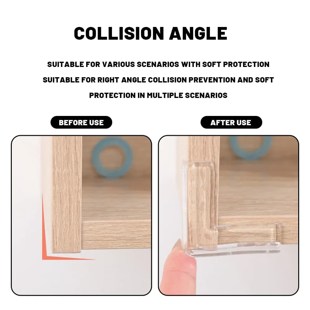 Coussin Transparent d'angle Anti-Collision pour fenêtre, protection d'angle de sécurité pour enfants