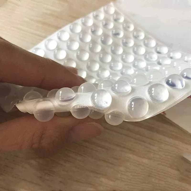 100 pièces offre spéciale auto-adhésif rond Silicone caoutchouc pare-chocs doux Transparent noir ant