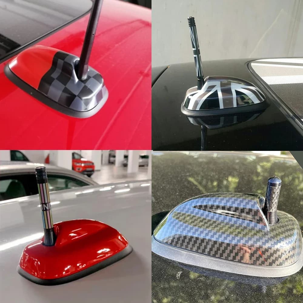 Autocollant de couverture de décoration d'antenne de garniture extérieure de voiture, accessoires de