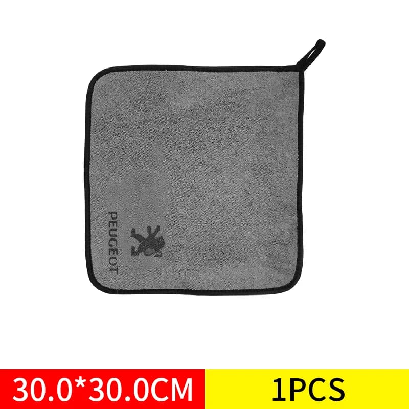 Serviette en microfibre pour le lavage de l'emblème de voiture, chiffon de nettoyage et de séchage e