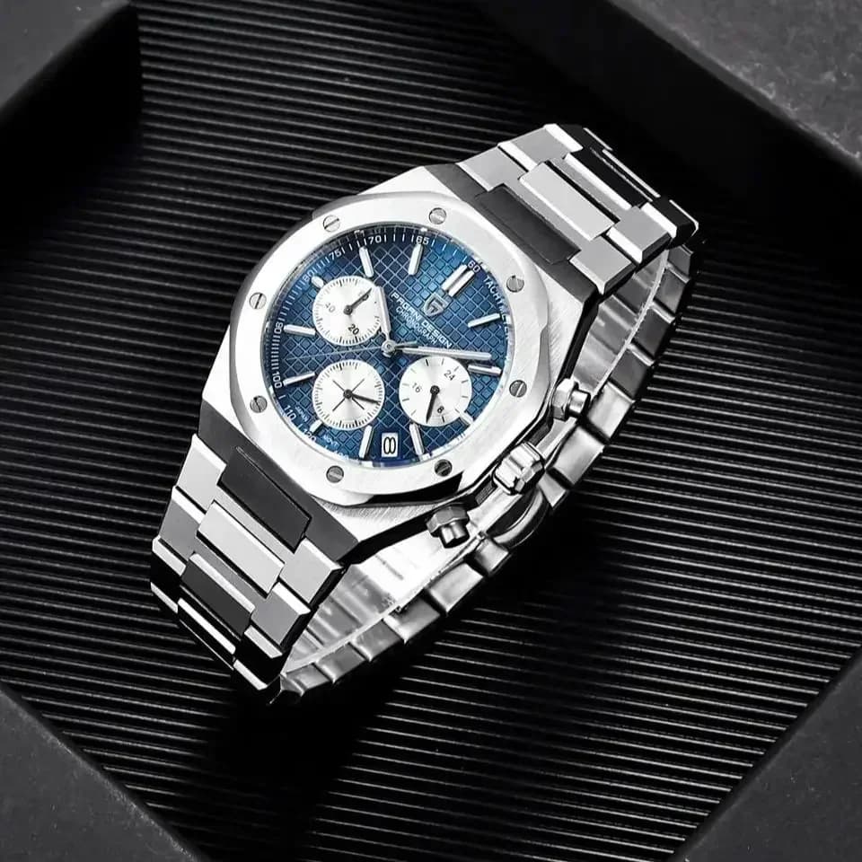 Pagani Design 2026 Nouveau Vk63 Montre Homme Tendance V2 Chronographe Quartz Luxe Saphir Acier Inoxy