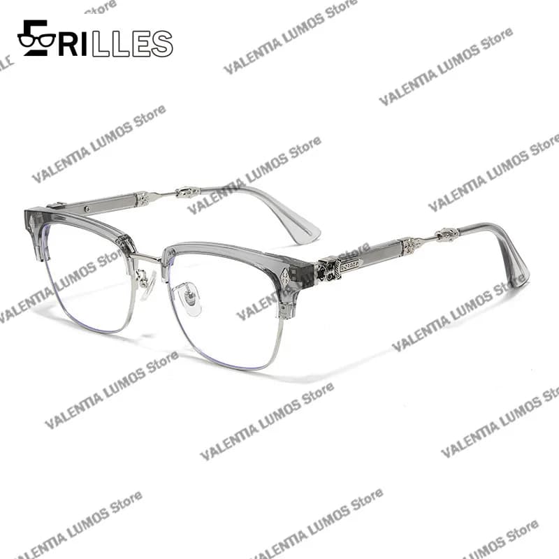 TR90 montures de lunettes plein cadre bloquant la lumière bleue, grandes lunettes carrées à la mode 