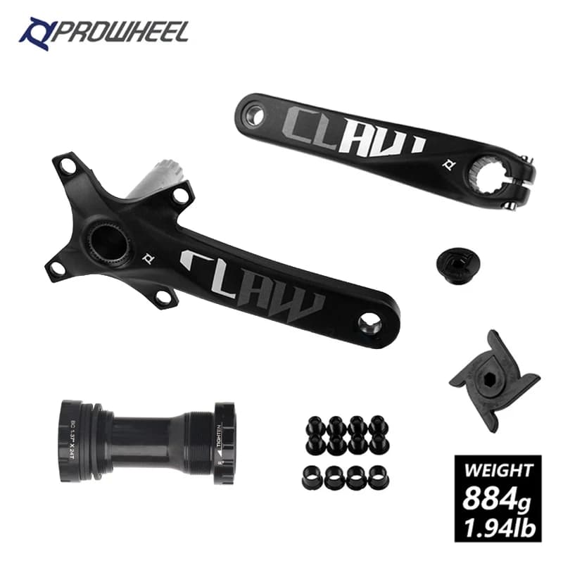 Prowheel-Pédalier Hollowtech VTT, Manivelle commencerBCD, 170mm, 175mm, Vélo Intégré, 32 T, 34 T, 36