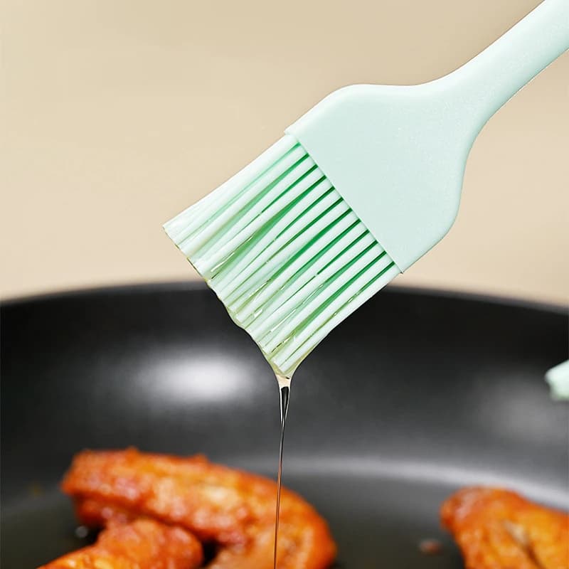 Brosse longue à huile de cuisson en Silicone, cuisine, tartes de Pizza, pâtisserie, épandeur de beur