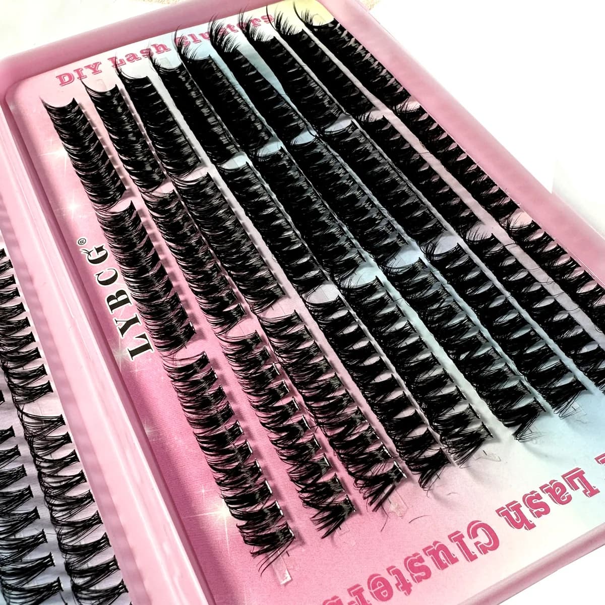 Nature 30D-100D C Curl 9-17mm longueur mixte moelleux Volume grappe cils doux et confortables faux c