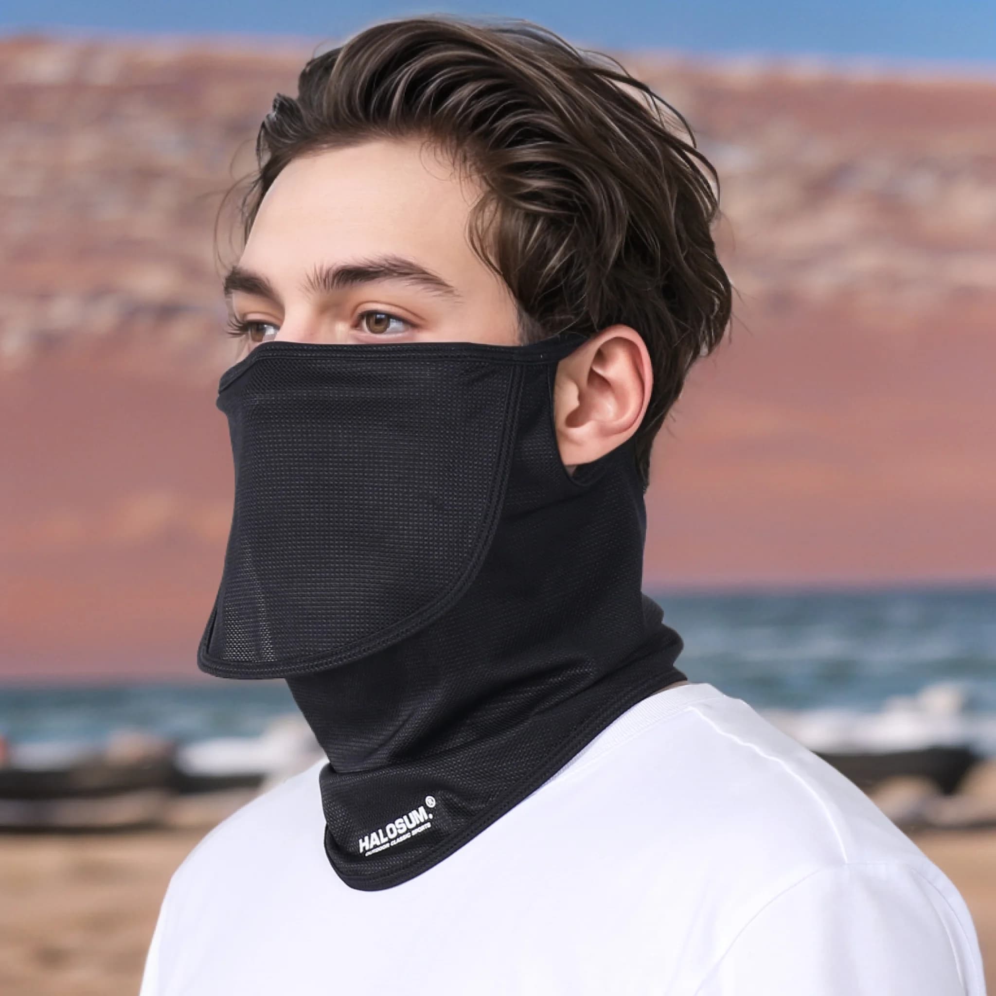Masque de Protection solaire en soie glacée pour hommes et femmes, Protection UV d'été, guêtre de co