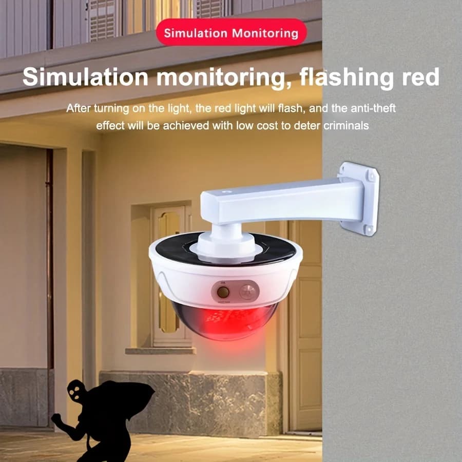 1pc 34 LED fausse surveillance modélisation lumière extérieure infrarouge capteur humain lumière éta
