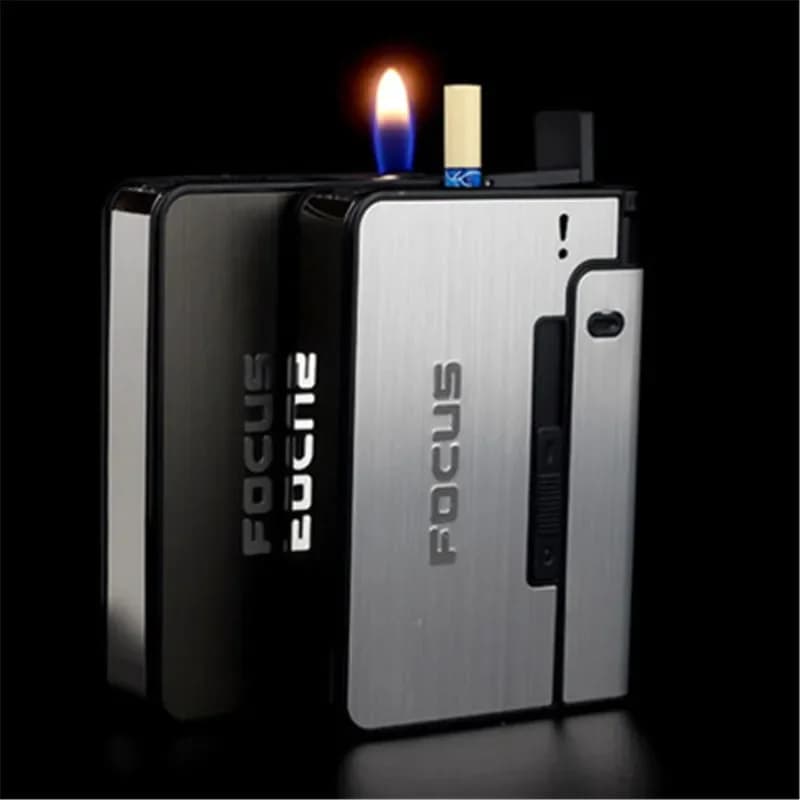 Etui à cigarettes automatique boîtes à cigarettes en métal 10 pièces capacité de Cigarette peut mont
