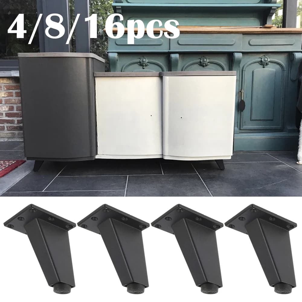 Pieds de Meuble Réglables en Métal Antidérapants, Canapé-Lit, Table, Meuble TV, Support Optique en A