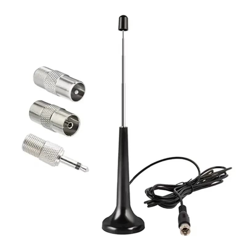 Antenne radio FM domestique avec amplificateur, récepteur audio stéréo à gain élevé 75 Ohm, antenne 