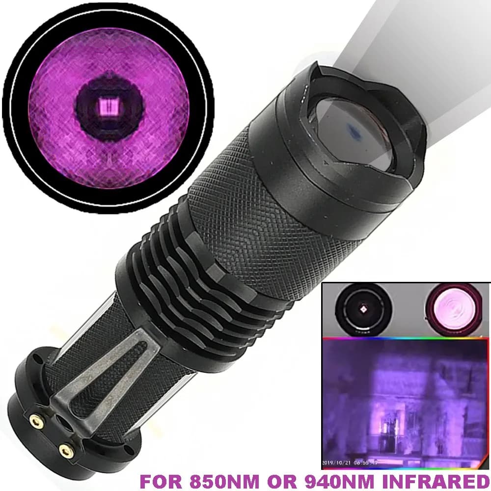 Lampe de poche IR 940nm, illuminateur infrarouge, lampe de poche illuminateur IR 850nm, Vision noctu