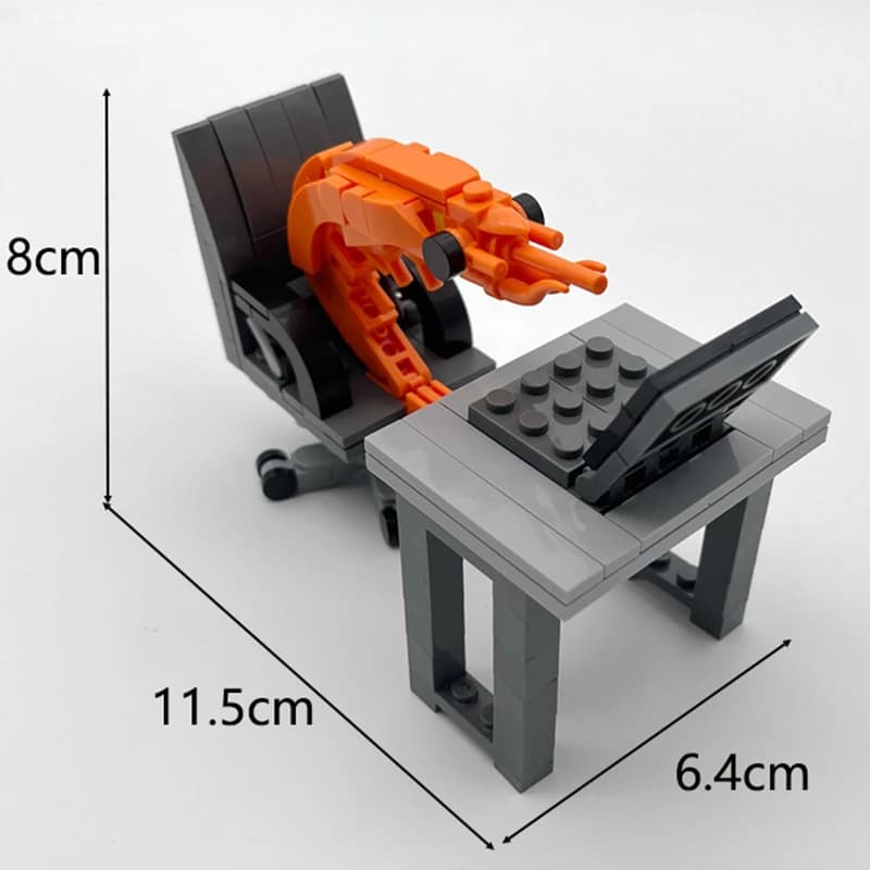 Kit de construction MOC : Figurines de crevettes à assembler – Jouet créatif de parodie pour garçons